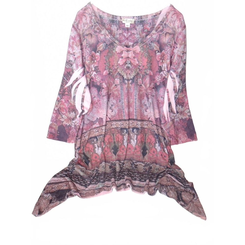World Unity Woman 3X‎ Floral Patterned Blouse